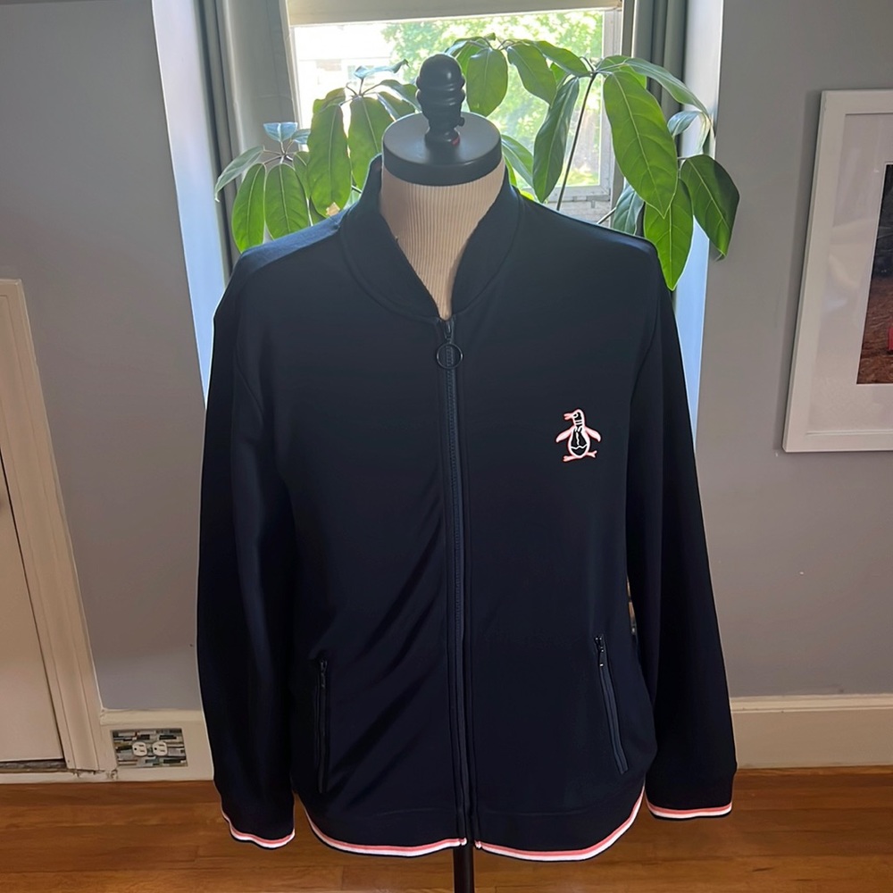 Original Penguin Zip Up Jacket polyester/cotton Size XL